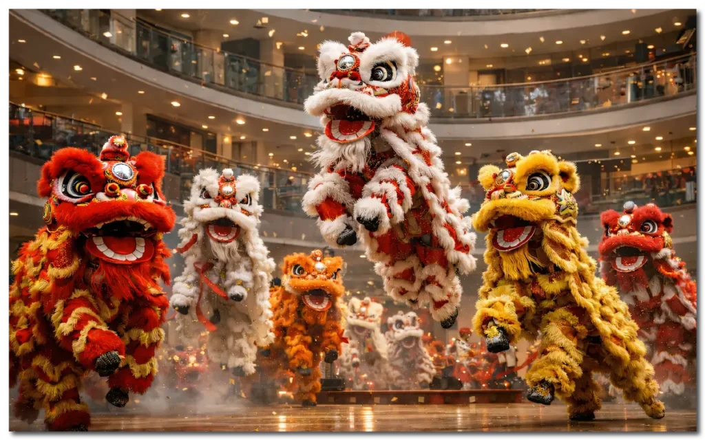 20 Lion Dance Live Performance at Vivocity Singapore