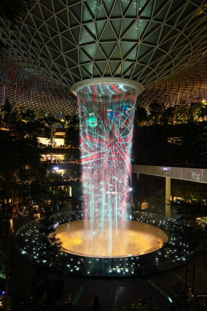 The Christmas Light and Sound Show will take place every evening for the holiday season. PHOTO: JEWEL CHANGI AIRPORT