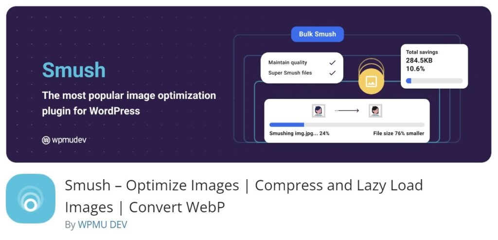 Smush Image Compression and Optimization Plugin