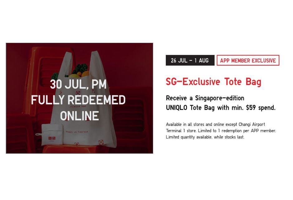 Get Your Free Plastic Bag Tote! Uniqlo Promotion Ends Soon