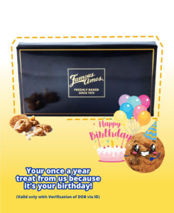 Free Famous Amos Cookies Singapore: Get Your Birthday Treat