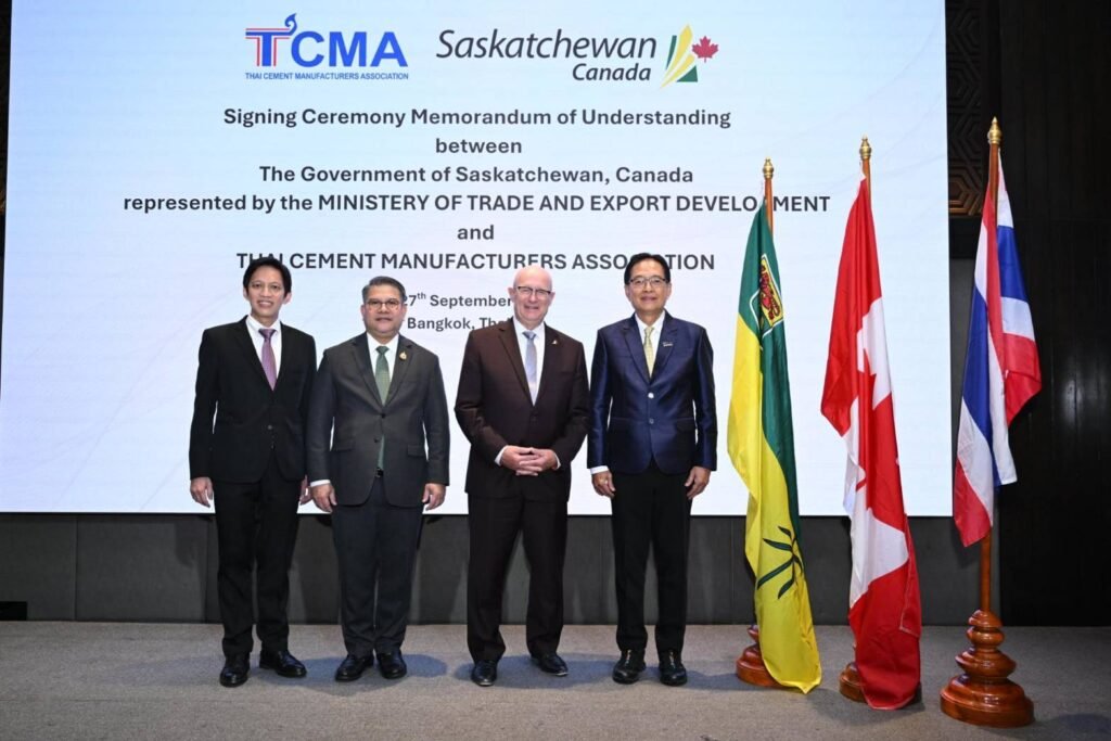 TCMA and the Government of Saskatchewan, Canada sign MOU accelerating toward Net Zero with knowledge transfer and advanced low carbon technologies