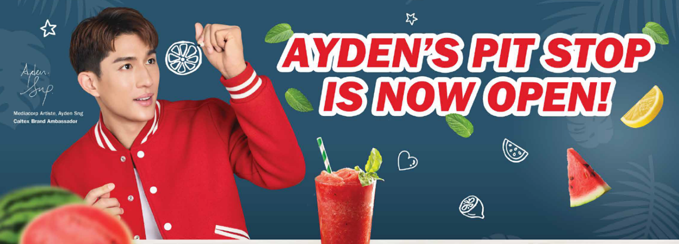 Singapore Celebrity and Caltex Brand Ambassador Ayden Sng Marks Third Year of Partnership with ‘Ayden’s Pit Stop’ Pop-Up at Caltex Holland 1 ‘Ayden’s Pit Stop’ Pop-Up at Caltex Holland