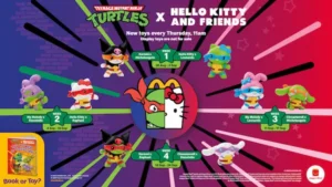McDonald's Singapore Happy Meal TMNT x Hello Kitty Collection