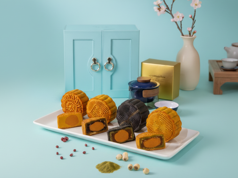 Bread Garden Unveils Sky-Blue Elegance: New Mooncake Collection Shines This Mid-Autumn Festival 2025 1 Bread Garden Mooncake Collection Singapore 2025