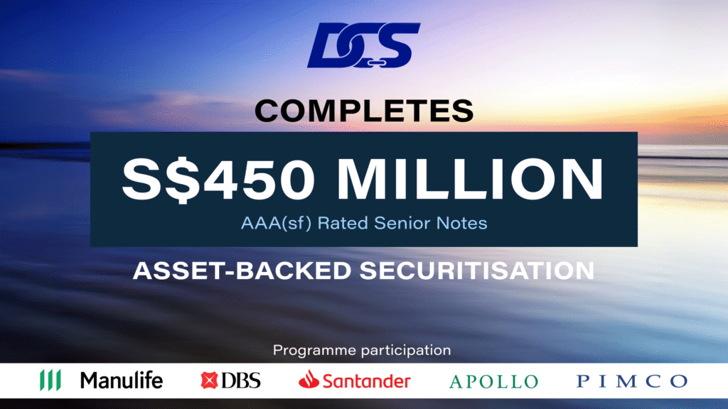 DCS expands asset-backed securitisation to S$450 million with AAA-rated senior notes