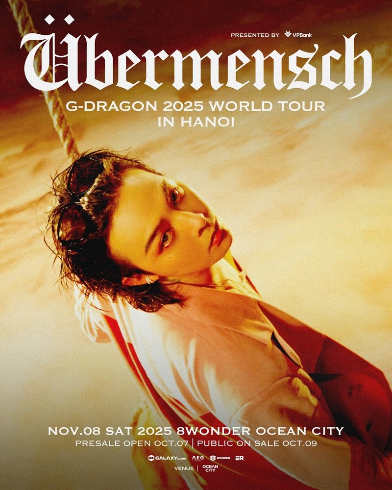 8Wonder Makes the Impossible Possible, Bringing G-DRAGON 2025 WORLD TOUR [Übermensch] to Vietnam