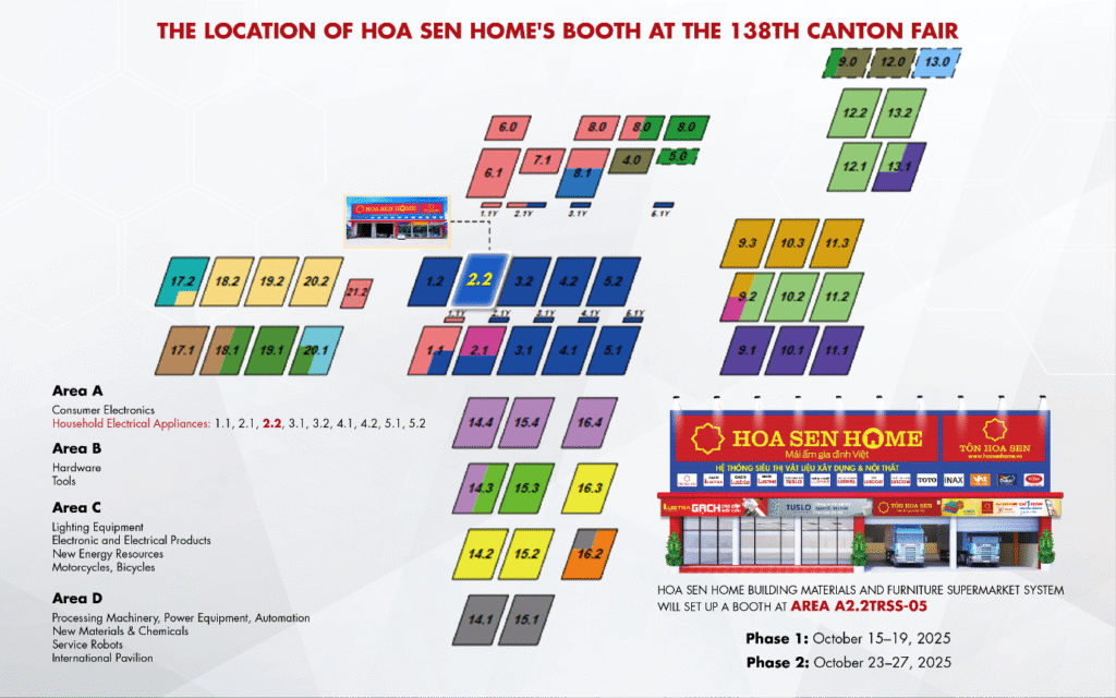 Hoa Sen Home Vietnam seeks global partners at the 138th Canton Fair – The world’s largest multi-industry trade exhibition