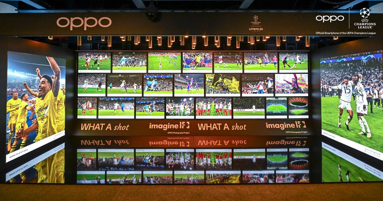 OPPO Scores Unforgettable Experiences with Global Brand Ambassador Kaká at the UEFA Champions League Final 2024 3 Imaging Zone in OPPO Lounge