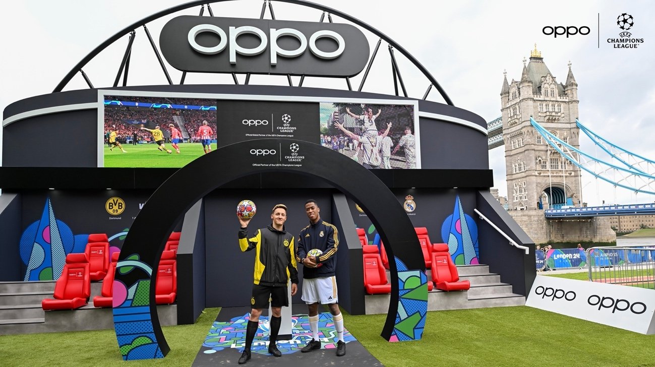 OPPO Scores Unforgettable Experiences with Global Brand Ambassador Kaká at the UEFA Champions League Final 2024 4 OPPO Booth at the Champions Festival