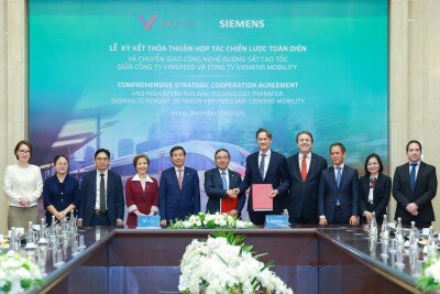 VinSpeed and Siemens Mobility sign a comprehensive strategic cooperation agreement on high-speed rail