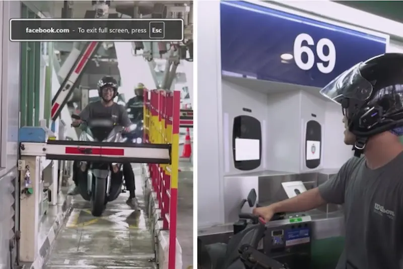 Woodlands Checkpoint Facial Recognition For Motorcyclists