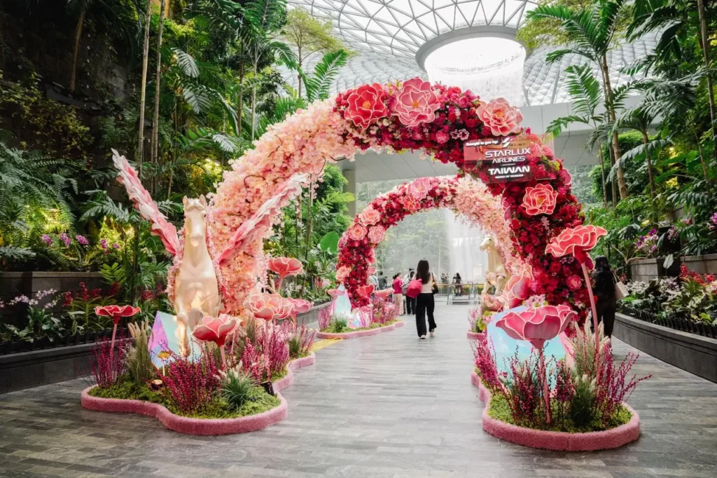 Free Flower Bouquets at Jewel Changi Airport 14 Feb